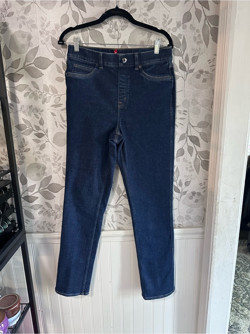 SPANX Womens Dark Indigo Jeggings